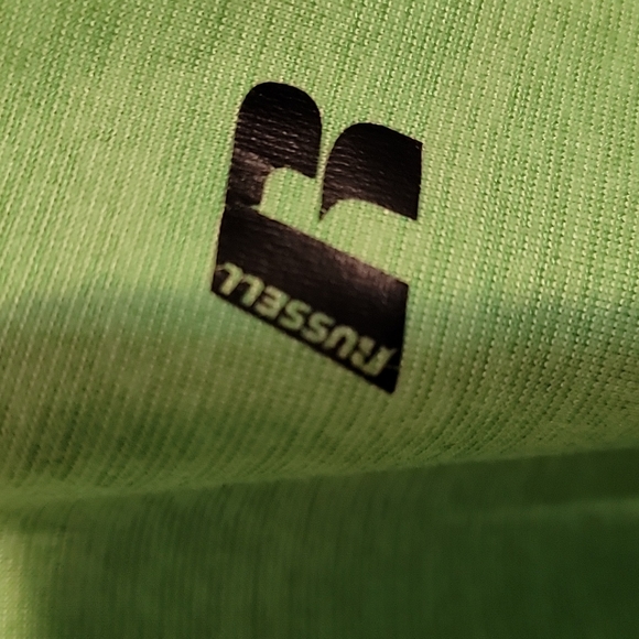 Men's Russell AthleticTraining Fit Shirt Size 3XL Green and Black - Picture 4 of 5